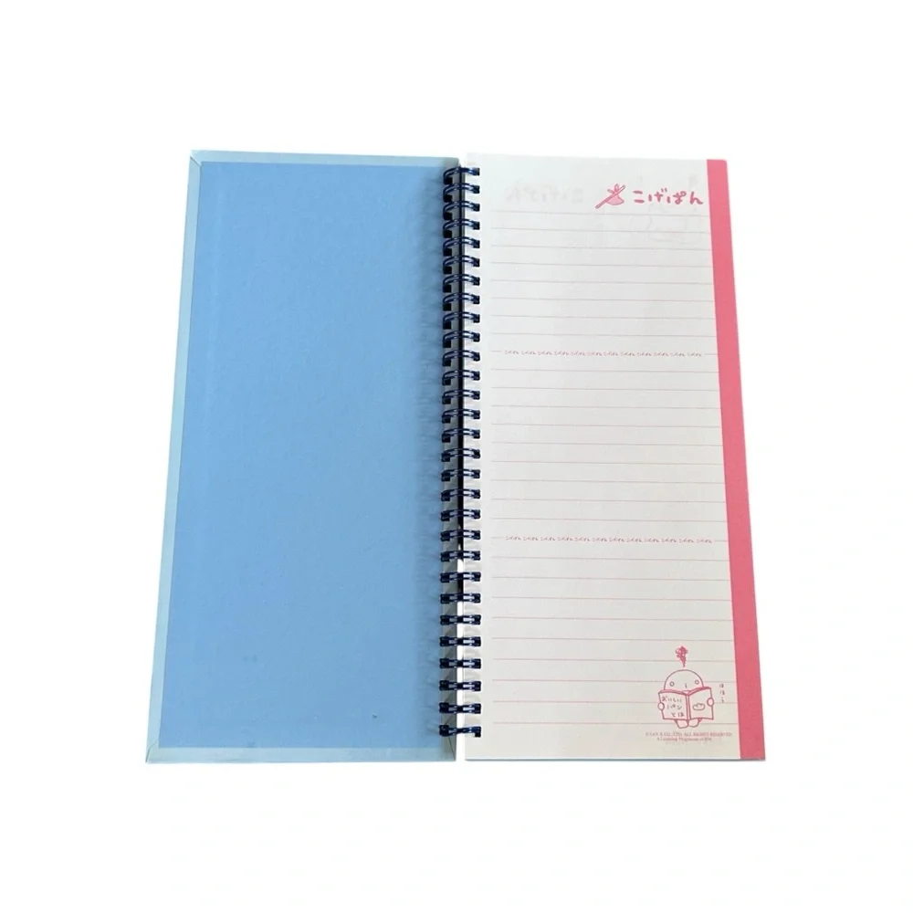 Vintage Y2K Kogepan Long Spiral Notebook Cute Japanese Stationary Kawaii NWT